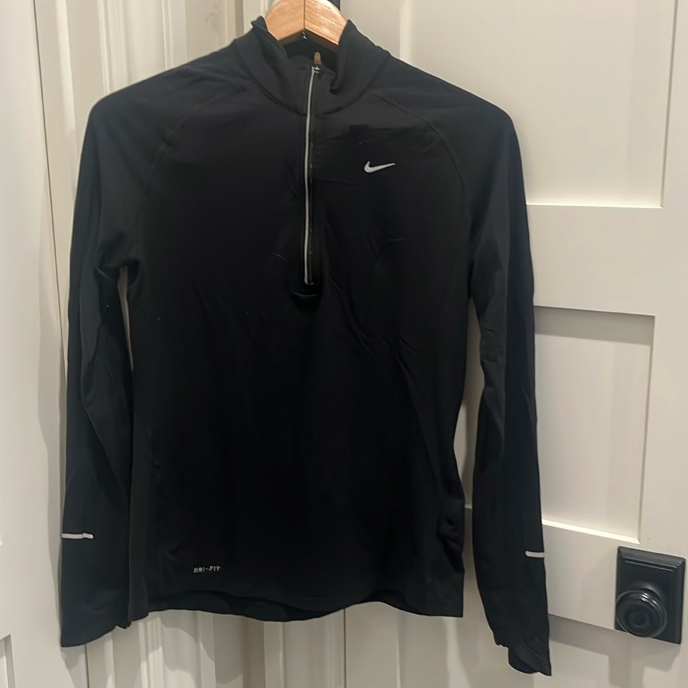 Nike Black dri fit quarter zip